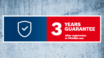 
3 Year guarantee for power tools
